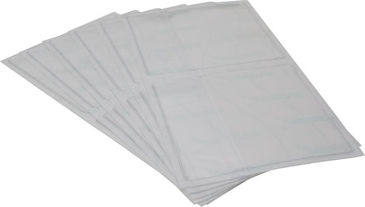Self-adhesive pocket 11x11cm with flap, for printed protocols, pack size = 20 pieces