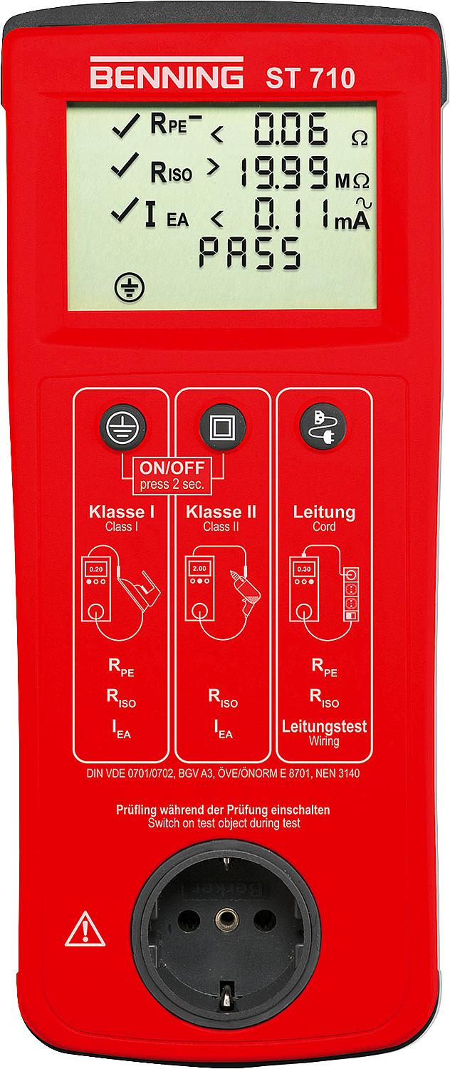 Gerätetester ST 710 inkl. Tasche