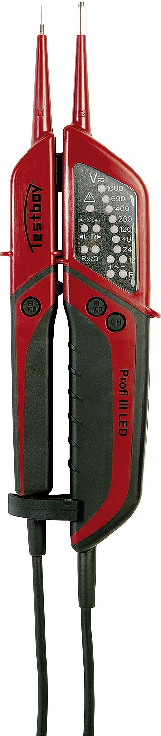 Testeur de tension bipolaire Testboy Profi III LED