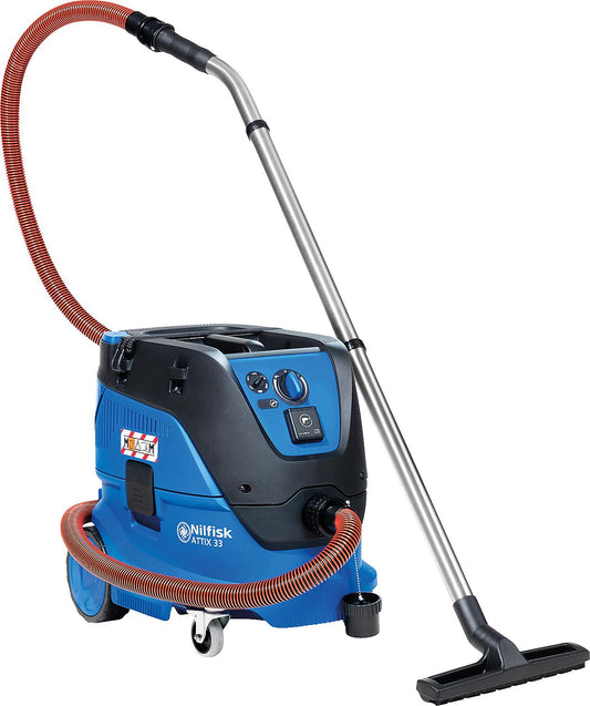 Aspirateur eau et poussière Nilfisk ATTIX 33-2M IC avec réservoir en plastique de 30 l