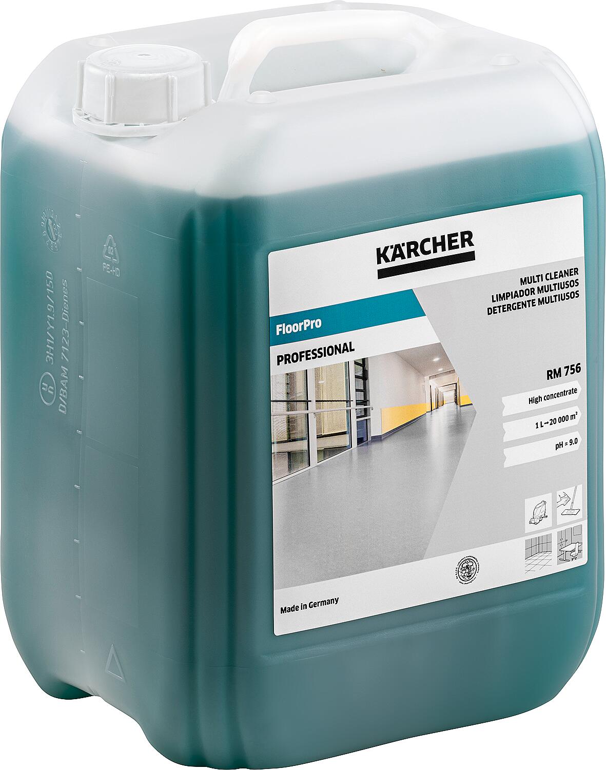 Nettoyant multi-usages alcalin FloorPro RM 756, bidon de 10 litres