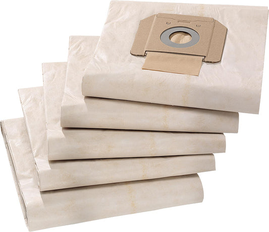 KÄRCHER vacuum cleaner bags, pack of 5, suitable for NT48, NT65, NT70, NT72, NT75, NT80