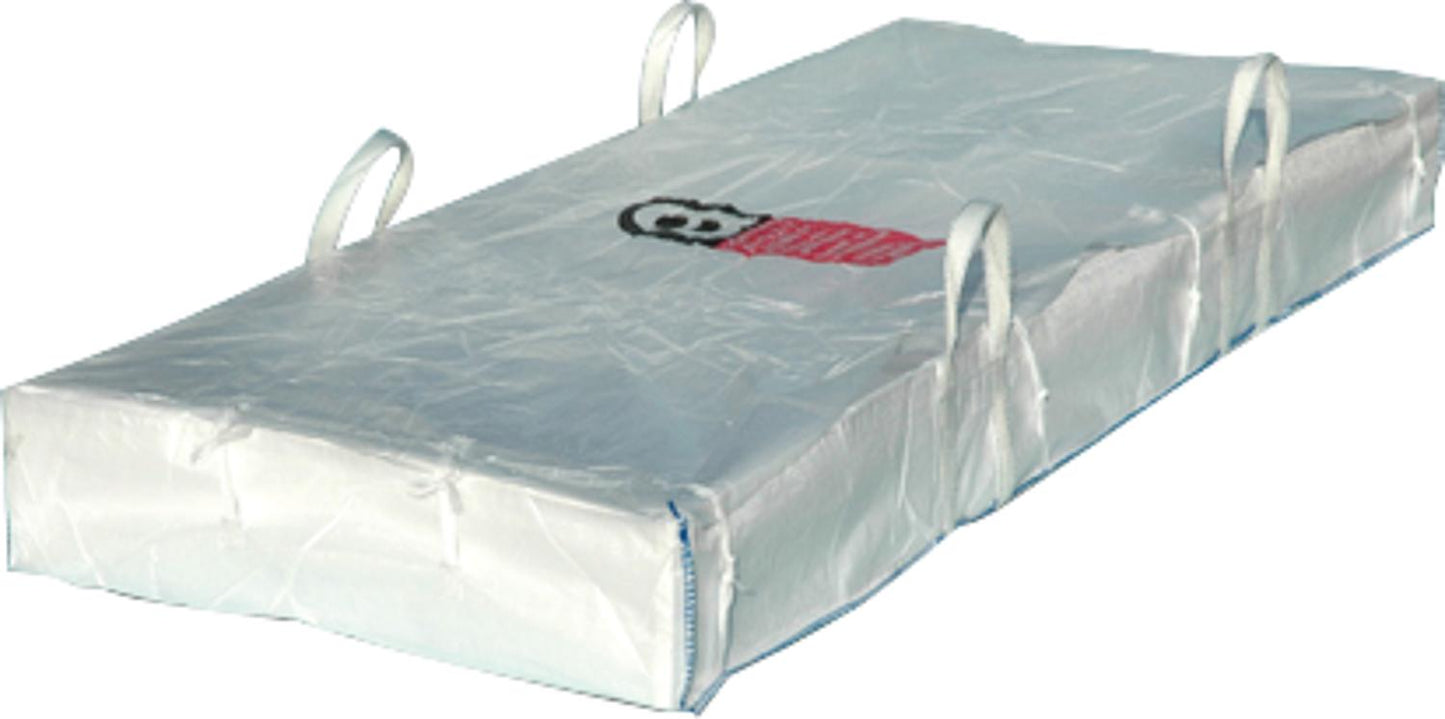 Sac en feuille revêtu d'amiante