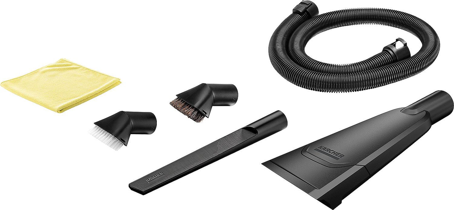 Kit de nettoyage auto KÄRCHER 6 pièces, compatible avec les aspirateurs eau et poussière, série WD2-WD6