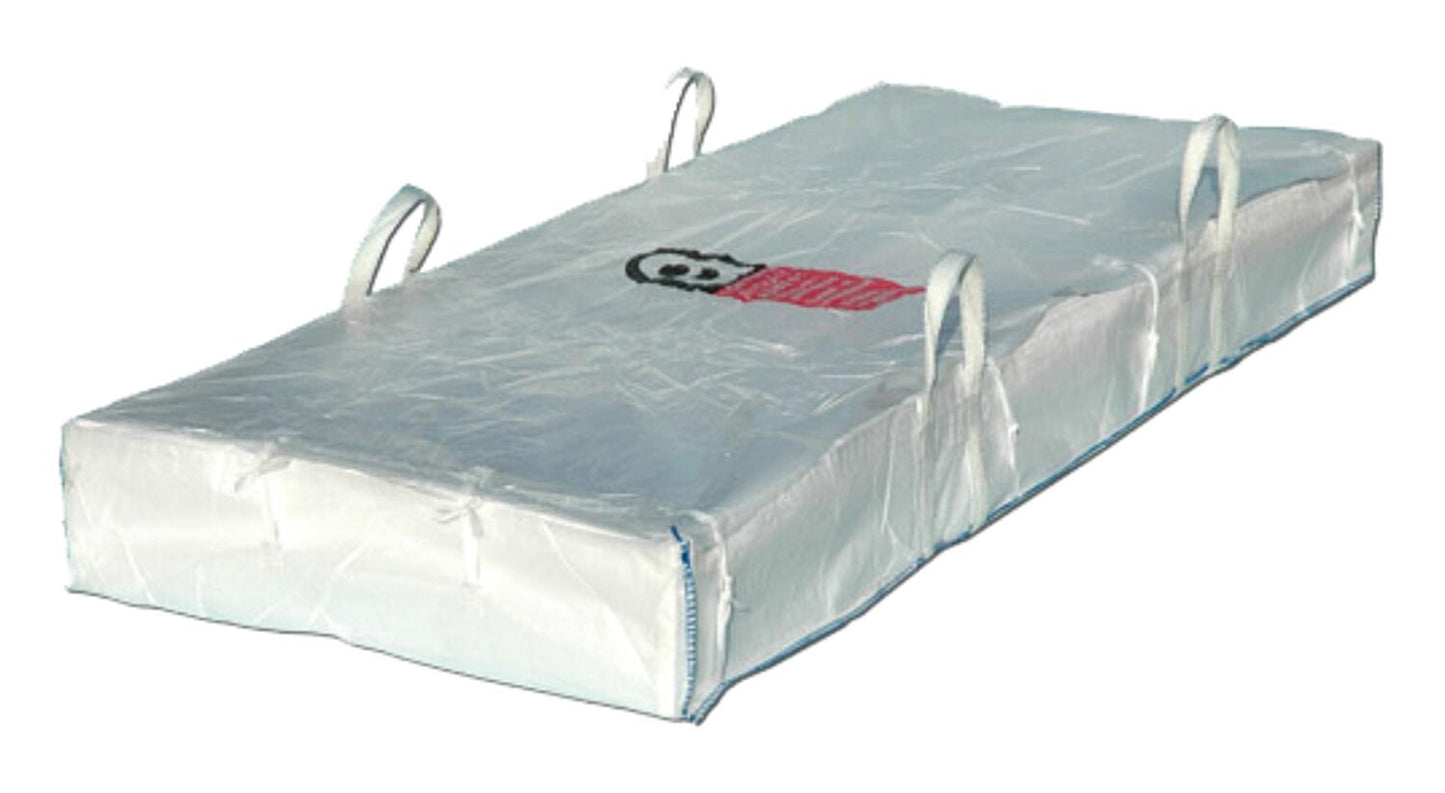 Sac en feuille revêtu d'amiante