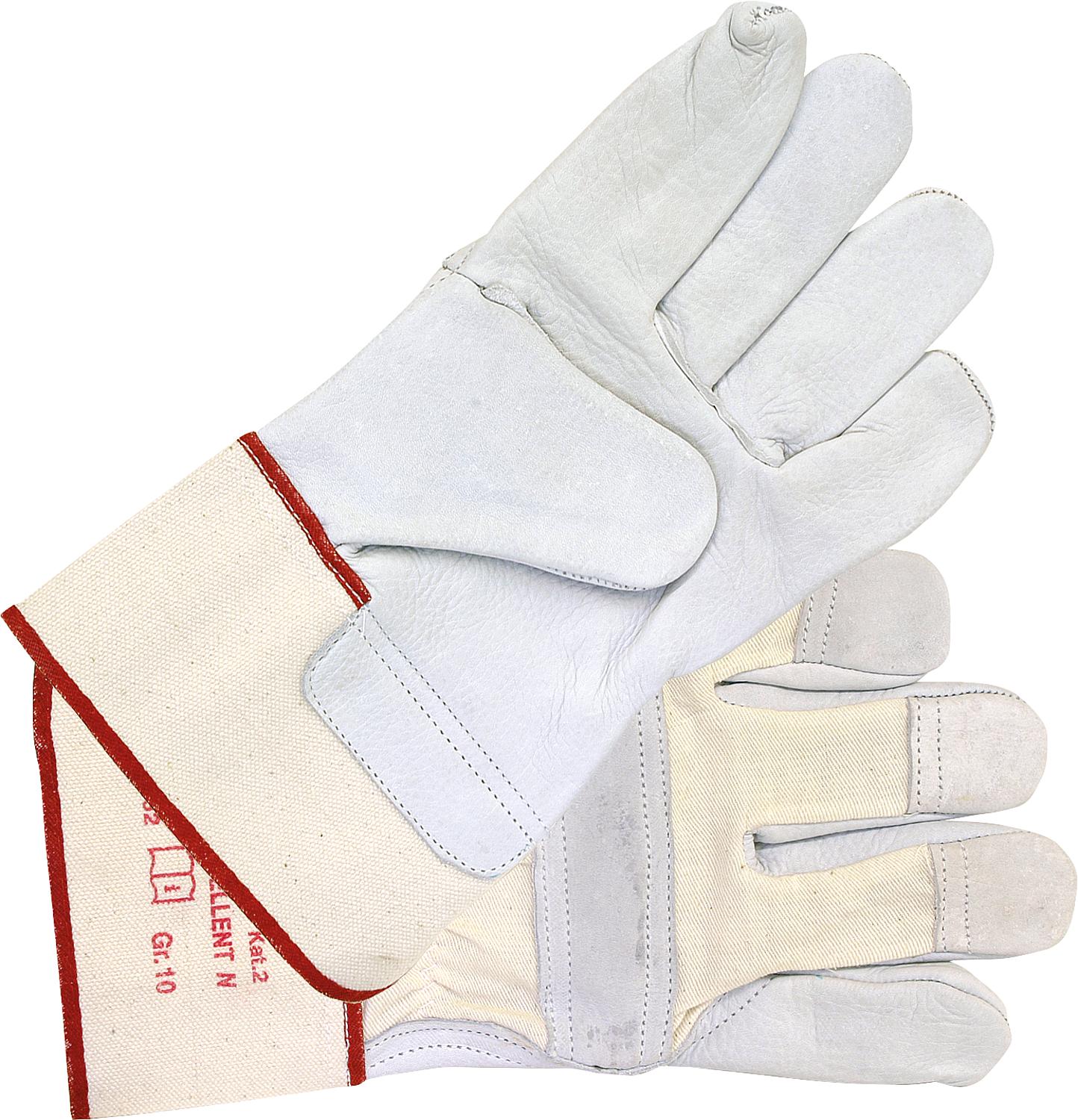 Cowhide leather glove "Excellent N", top quality EN 388, Cat. 2, size M/08