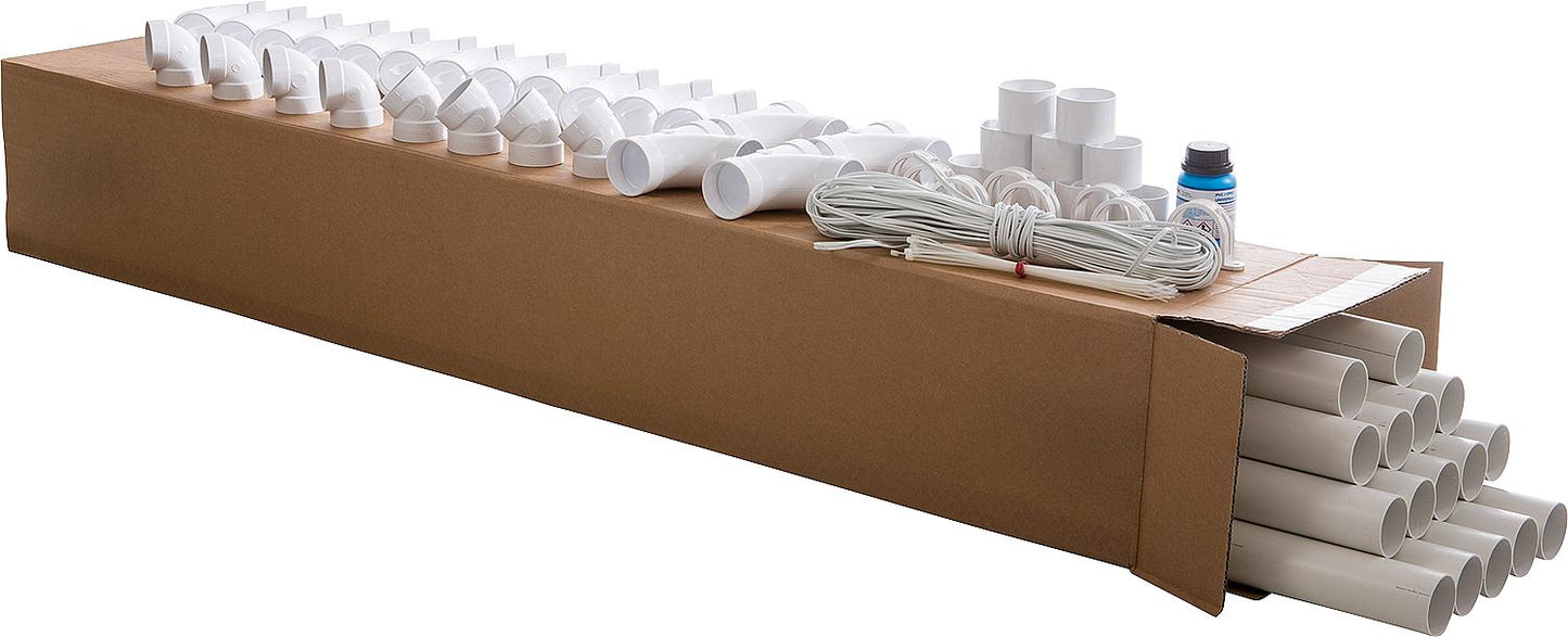 Installation kit SR-GB-3 for 3 vacuum inlets with cable protection pipe