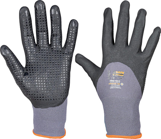 Plumber's glove Excellflex nitrile coating, size M