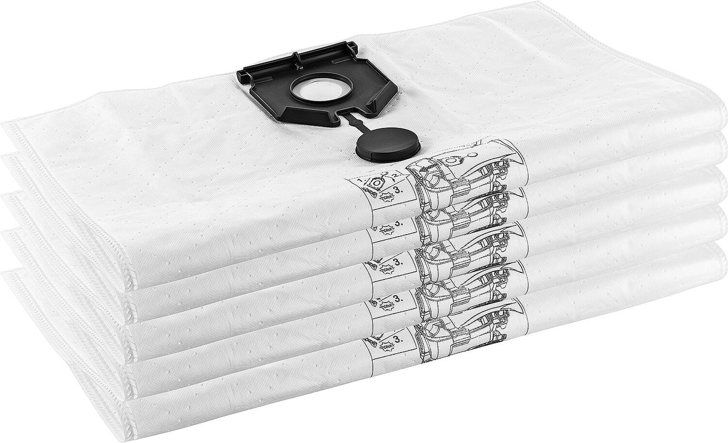 Sacs d'aspirateur en polaire pour NT 40/1 et NT 50/1, lot de 5