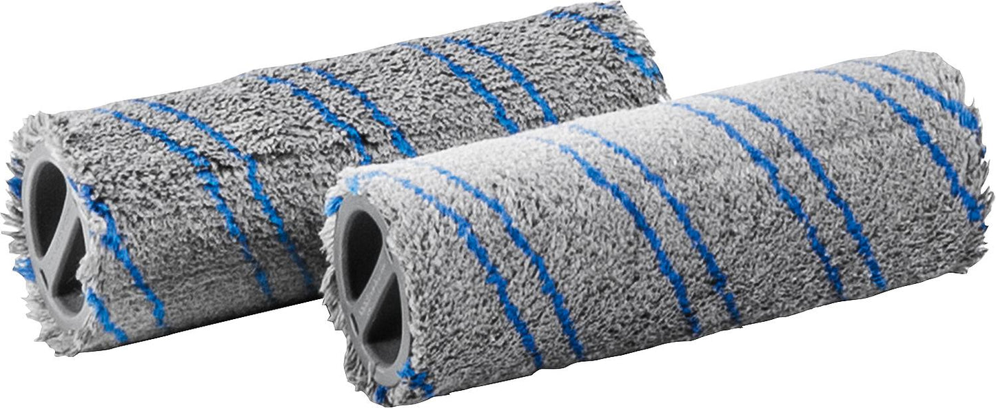 ensemble de rouleaux bleus