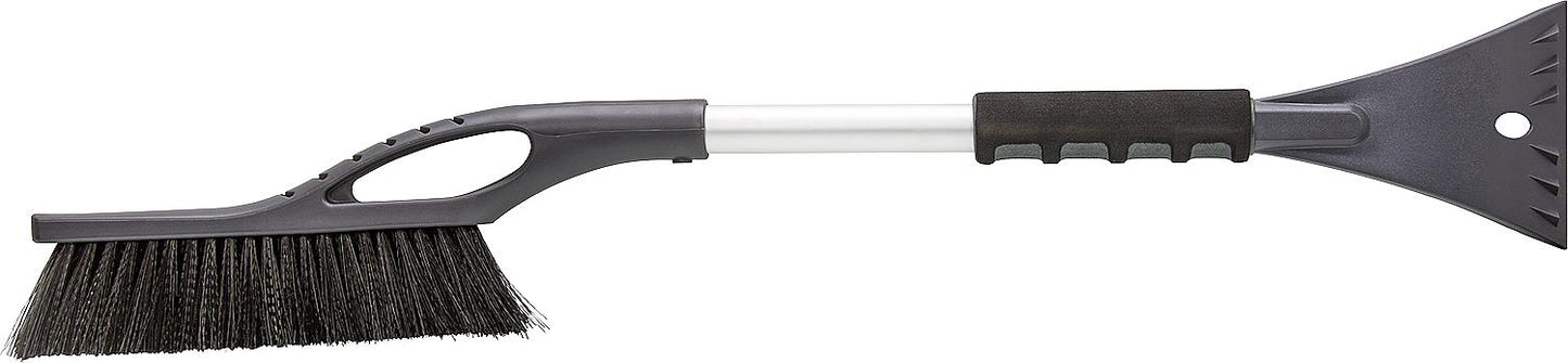 Ice scraper with snow brush, rigid aluminum tube (various colors)