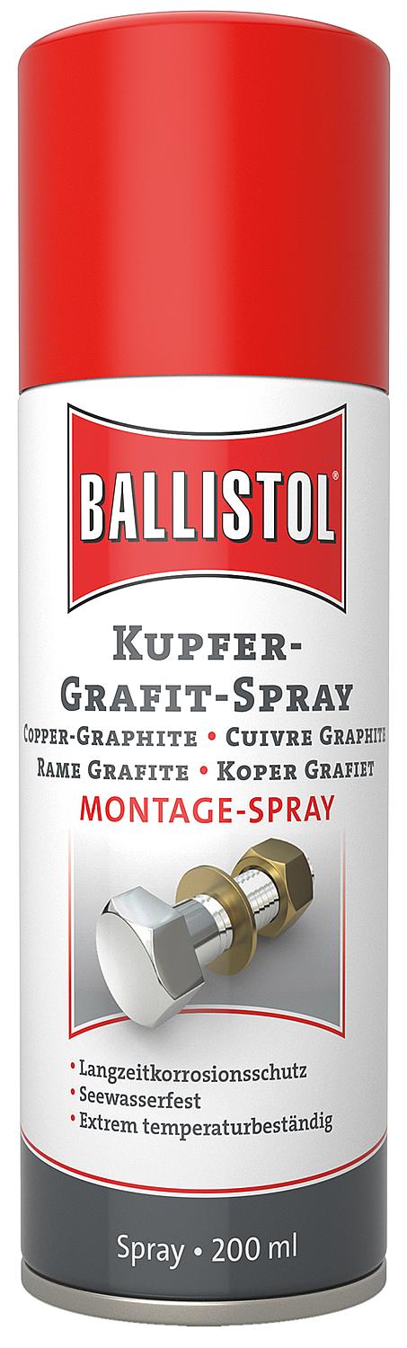 Kupfer-Grafit-Spray BALLISTOL Montage-Spray, 200ml Sprühdose