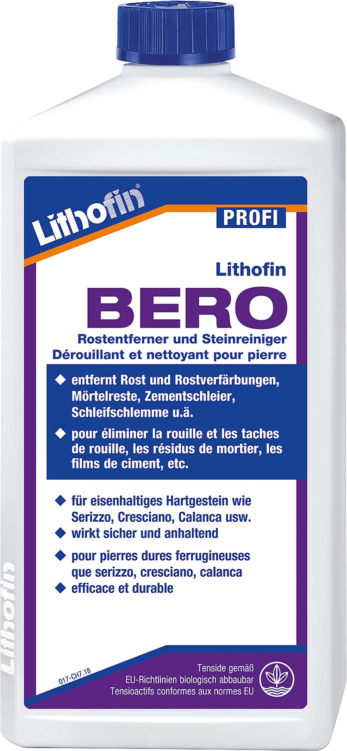 LITHOFIN BERO rust remover, serizzo cleaner, 1 l bottle