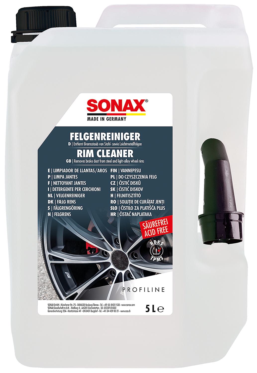 Nettoyant jantes sans acide SONAX PROFILINE, bidon de 5 l