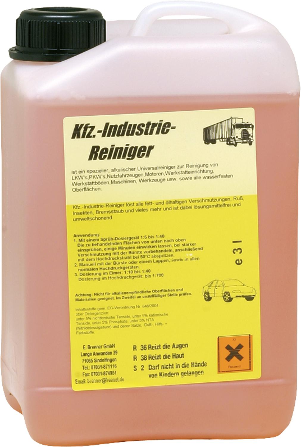 Automotive industrial cleaner, 3L canister