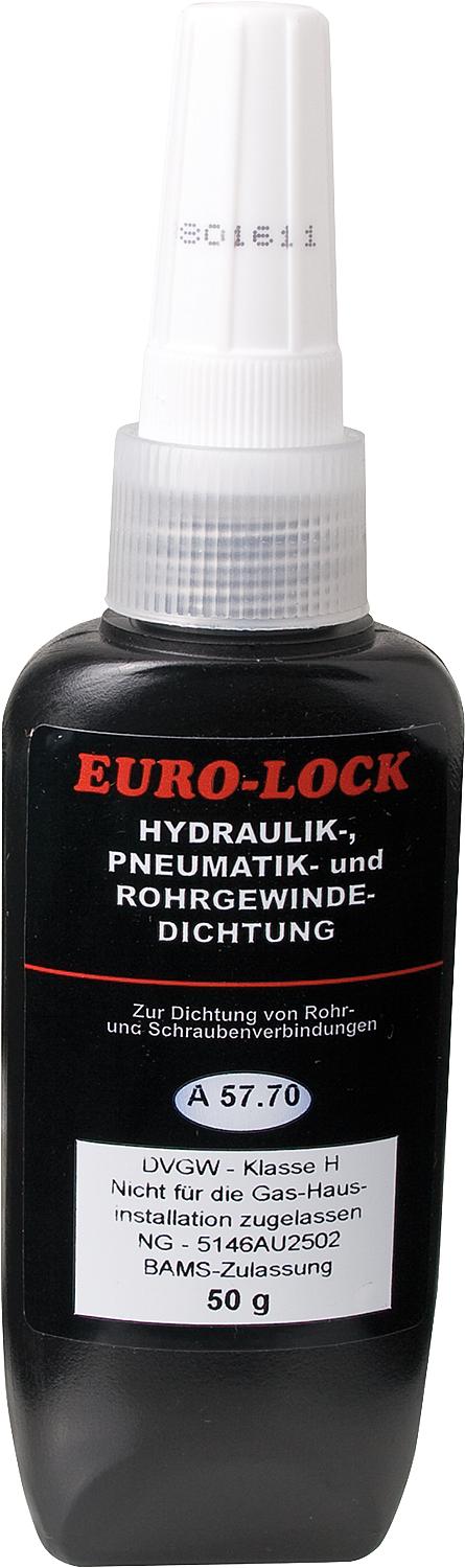 Medium-strength pipe and thread sealant (DVGW) EURO-LOCK A 57.70, 50g dosing bottle