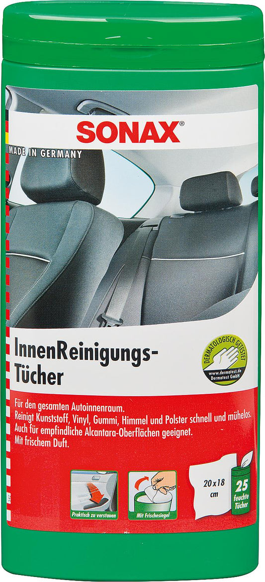 Reinigungstücher SONAX für Autoinnenraum 25 Stk. in Kunststoffbox