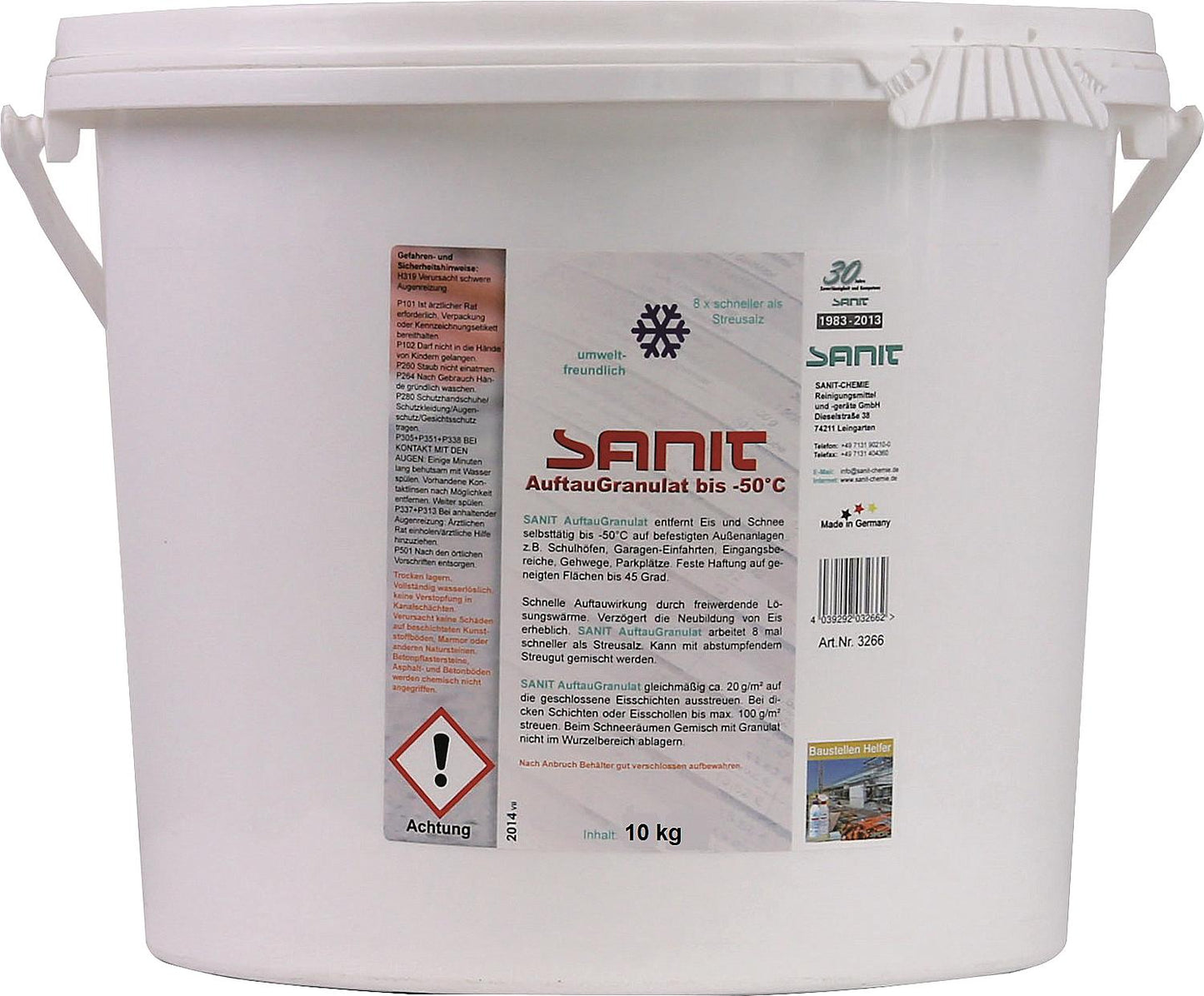 SANIT Defrost Granules down to -50°C, 5kg Bucket