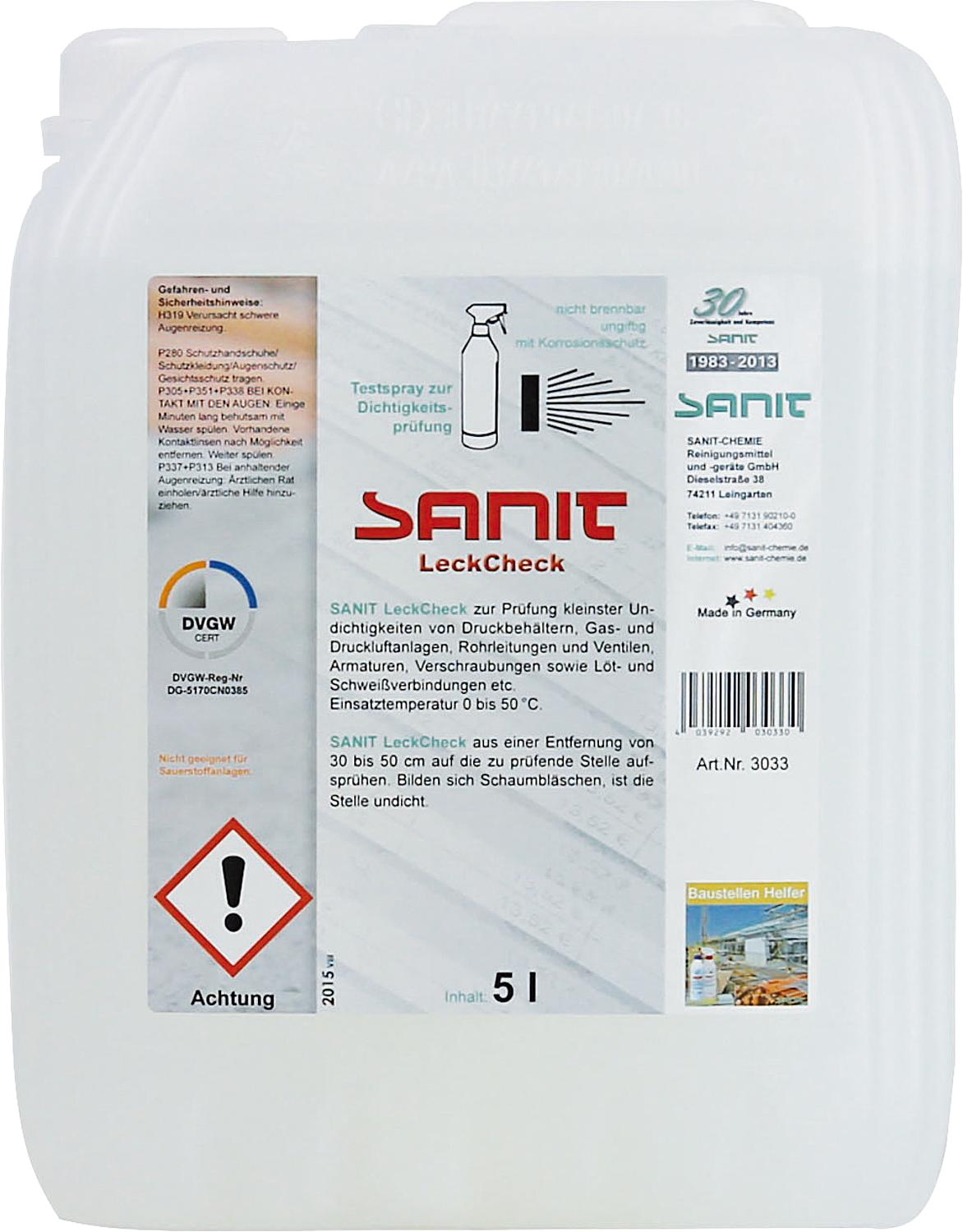 Leak detector -15°C (DVGW) SANIT LeakCheck 500ml hand sprayer