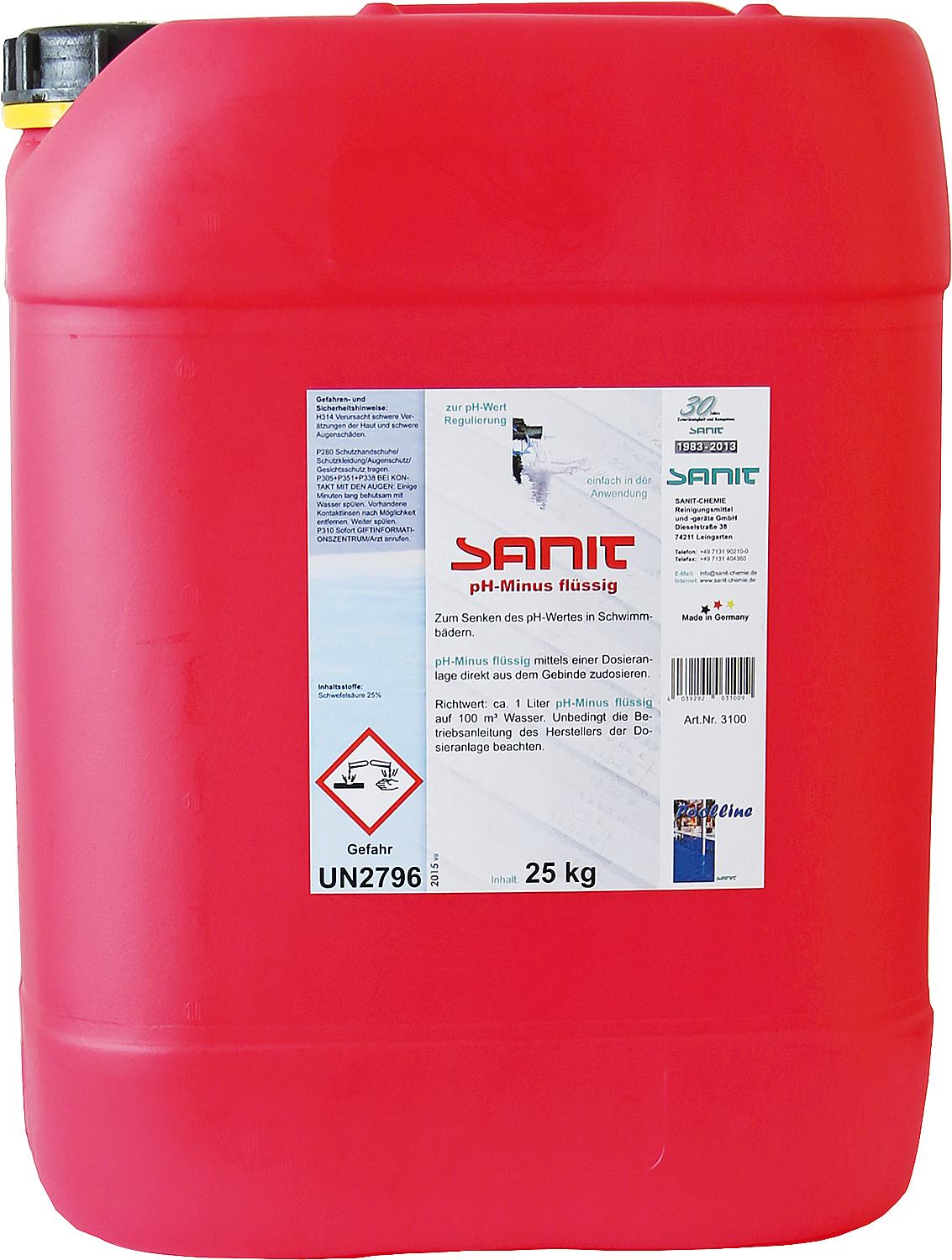 SANIT pH-Minus flüssig 25kg Kanister
