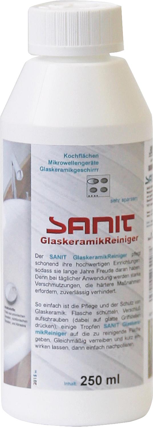 SANIT Glass Ceramic Cleaner 250ml Bottle