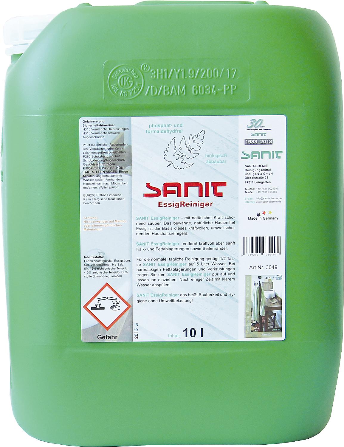 SANIT Vinegar Cleaner 1000ml Bottle