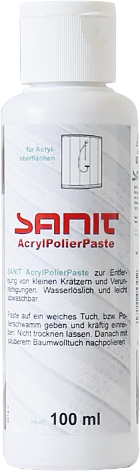 SANIT acrylic polishing paste 100ml bottle