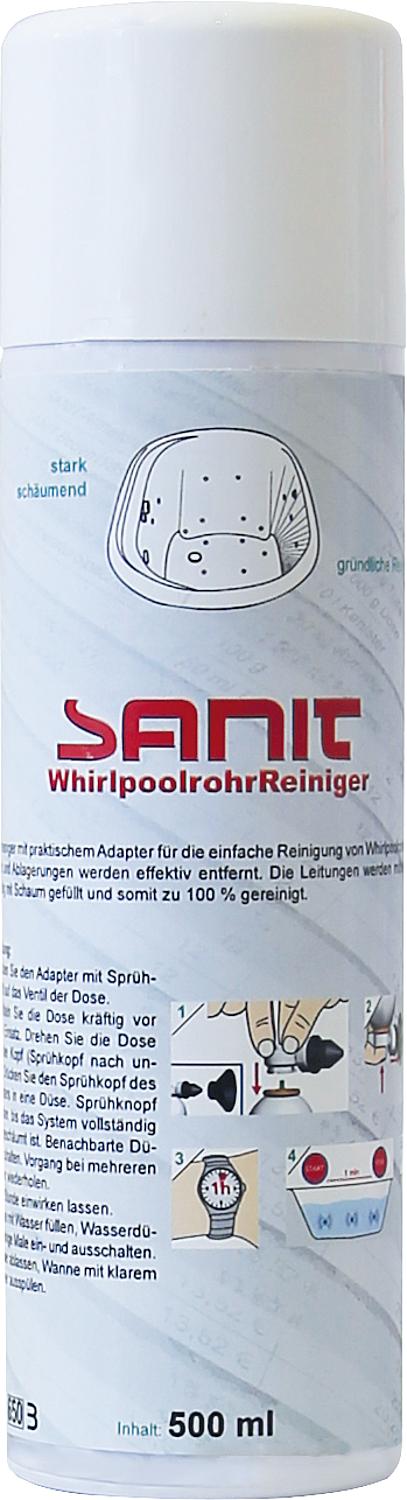 SANIT whirlpool pipe cleaner incl. adapter (500ml can)