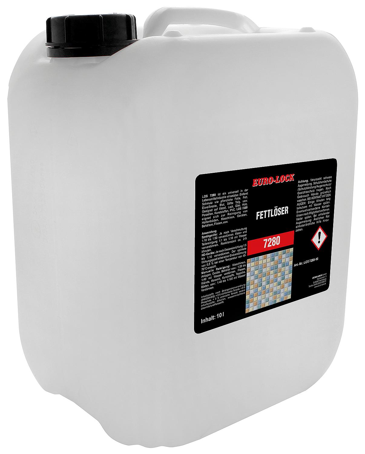 Food industry grease remover EURO-LOCK LOS 7280 500ml bottle