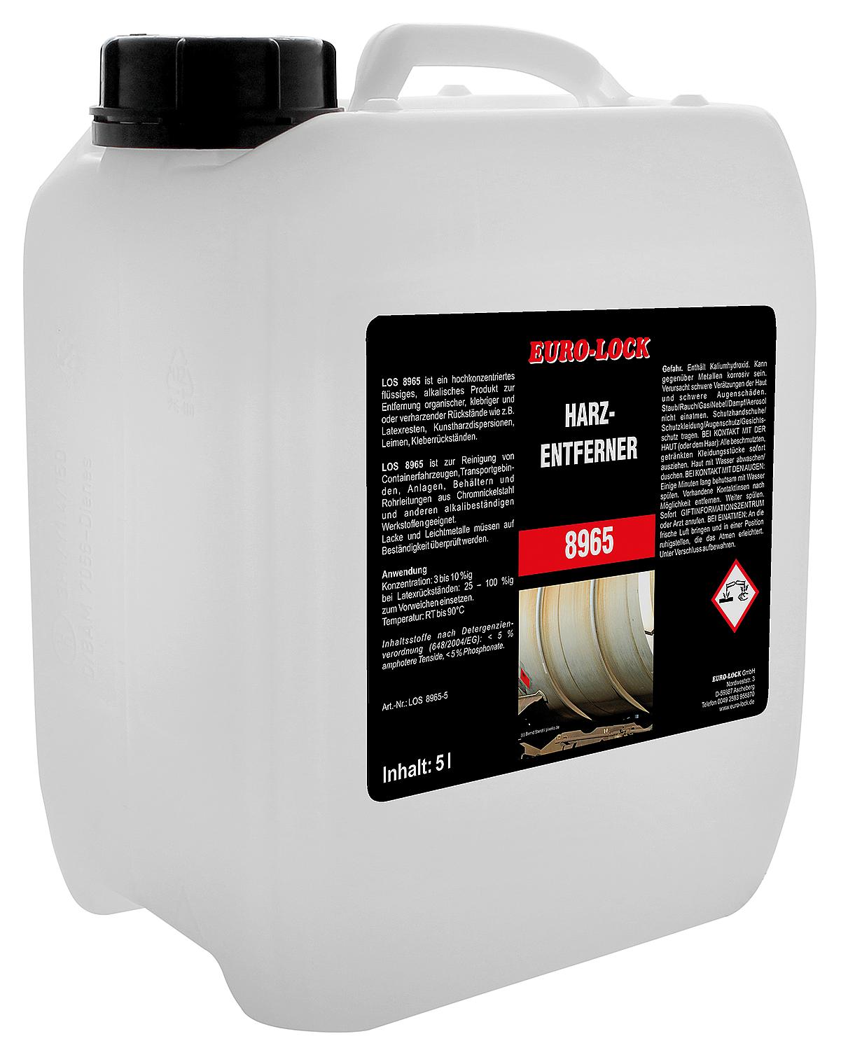Resin remover EURO-LOCK LOS 8965 5l canister