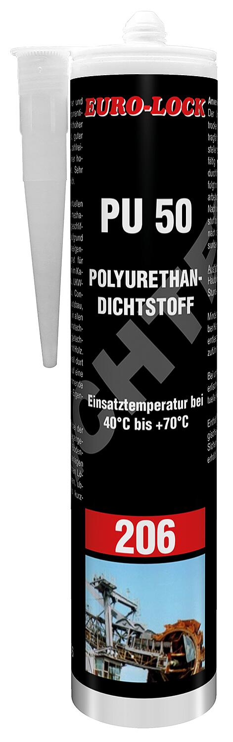 1K polyurethane sealant PU 50 EURO-LOCK LOS 206-W, 310ml cartridge