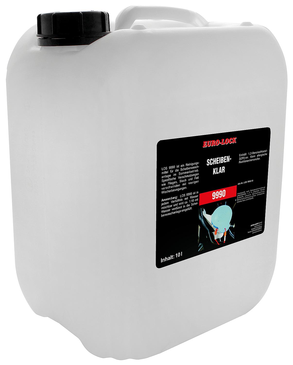 Windscreen washer concentrate 1:10 (summer) EURO-LOCK Windscreen Cleaner LOS 9990, 1l bottle