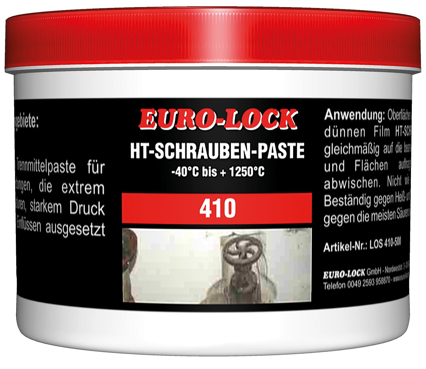 HT screw paste EURO-LOCK LOS 410 500g can