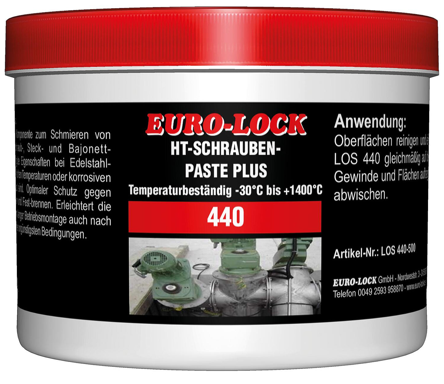 HT screw paste Plus EURO-LOCK LOS 440 500g can