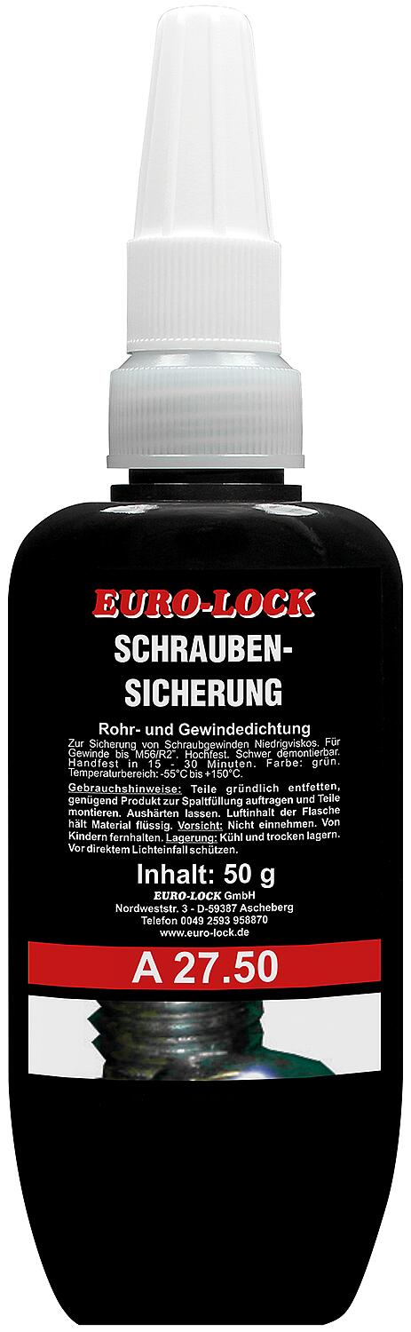 Schraubensicherung hochfest EURO-LOCK A 27.50 50g Dosierflasche