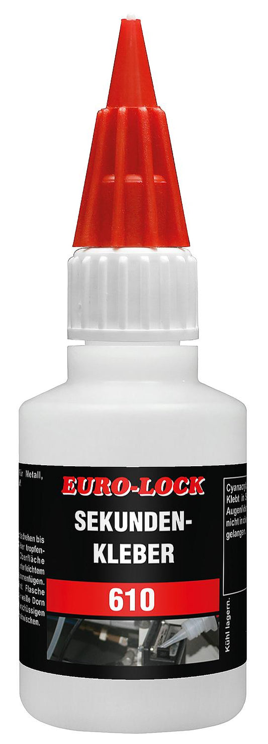 EURO-LOCK E 610 universal superglue, 10g dispensing bottle