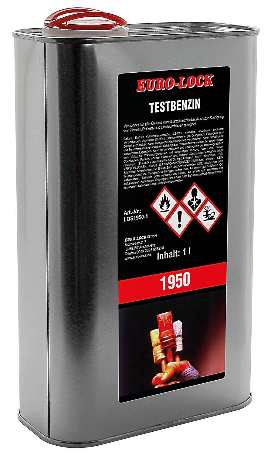 Turpentine substitute EURO-LOCK LOS 1950, 1l canister