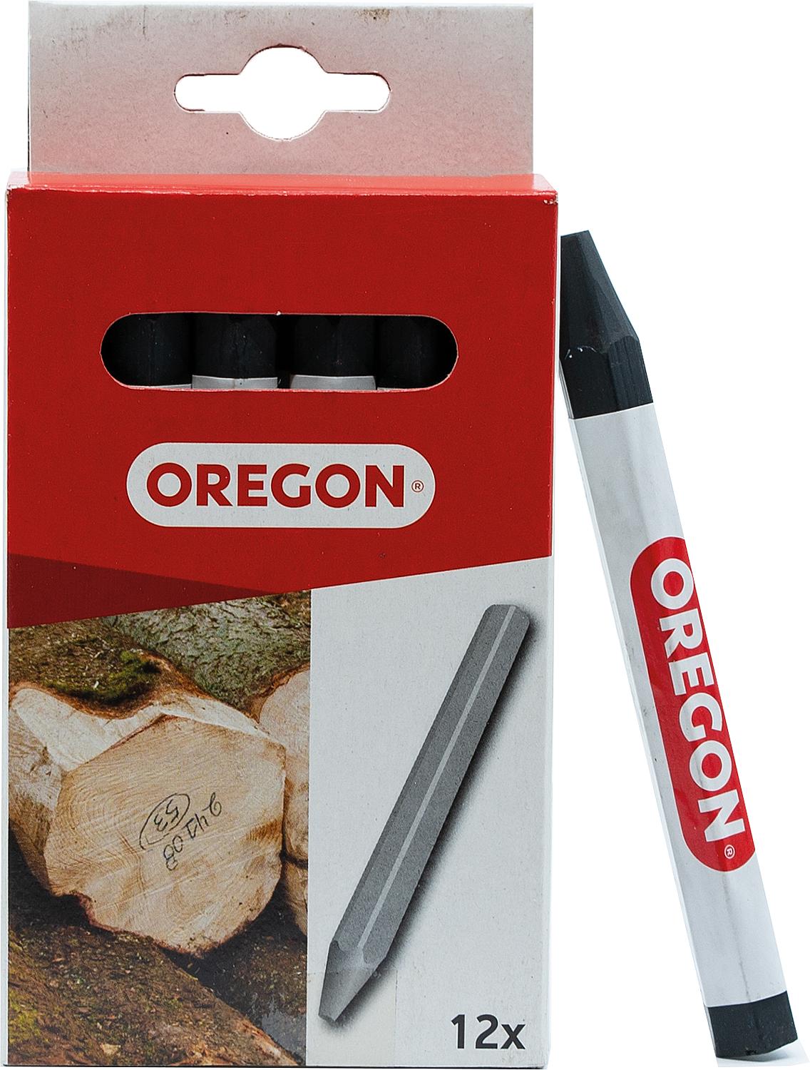 Oregon black marking chalk, length 120mm, diameter 12mm, pack of 12
