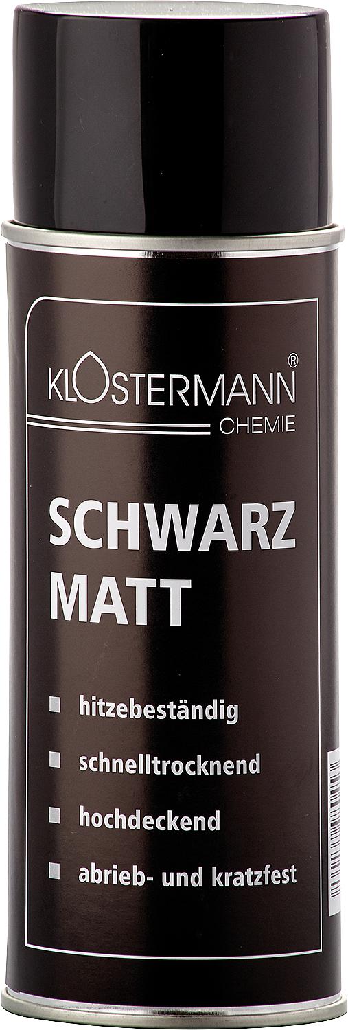 KLOSTERMANN Acrylic Black Matte Spray 400ml Spray Can