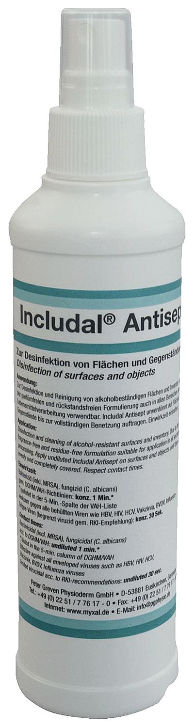MYXAL Includal Antiseptic Surface Disinfectant 250ml Pump Spray