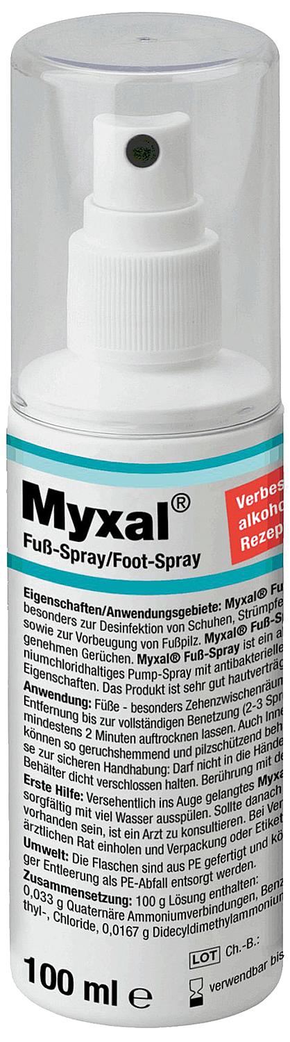 Foot spray (disinfectant) MYXAL 100ml pump spray