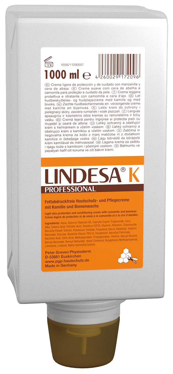 Schutz- und Pflegecreme mit Kamille LINDESA® K Professional