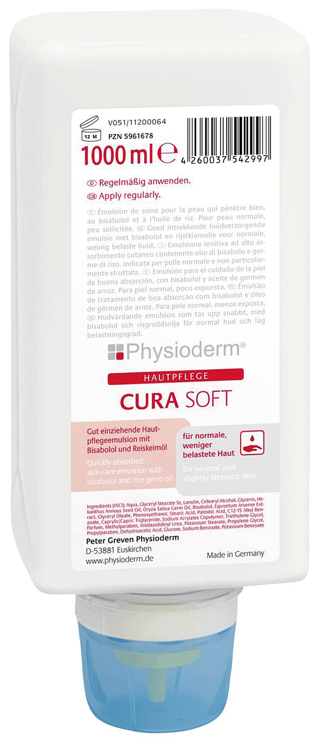 Crème protectrice et soignante pour la peau PHYSIODERM Cura Soft, tube de 100 ml