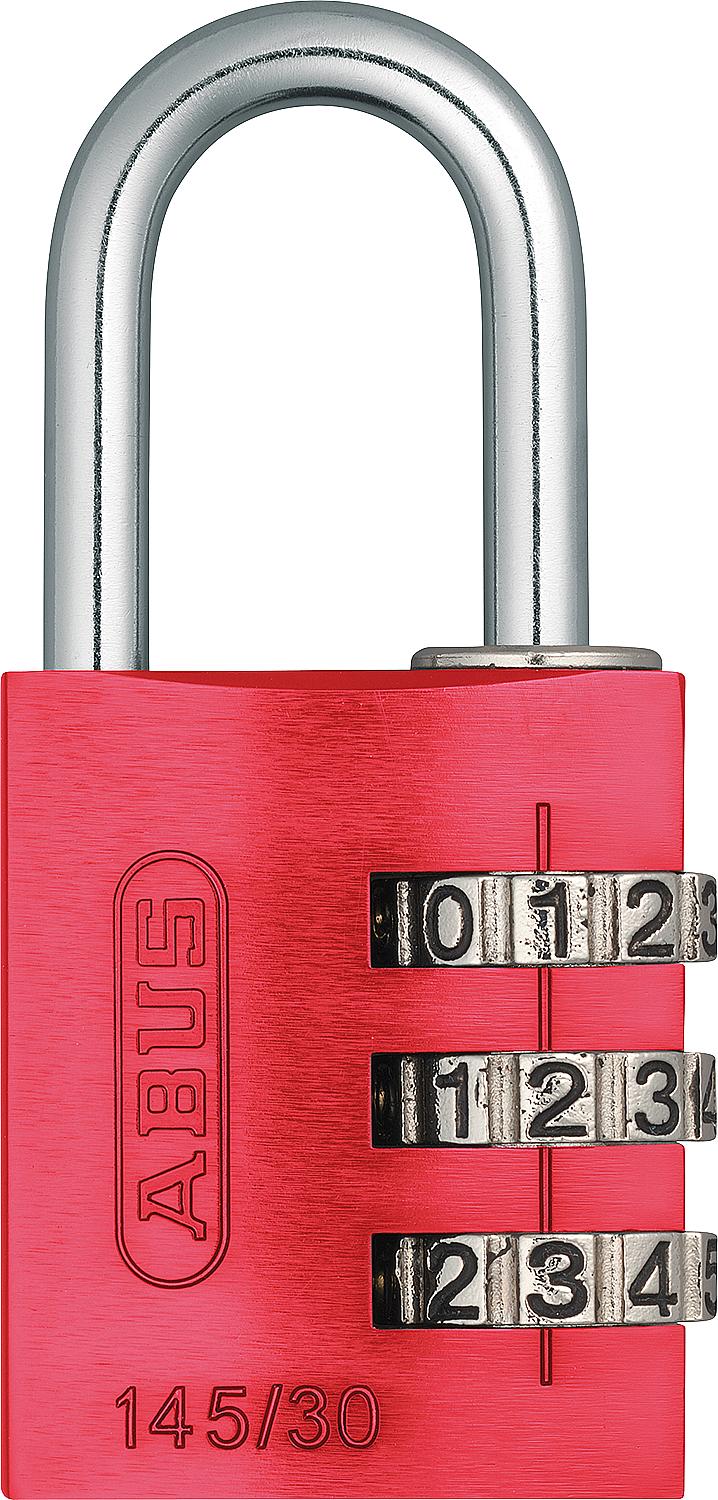 Aluminum padlock type 145/20 blue