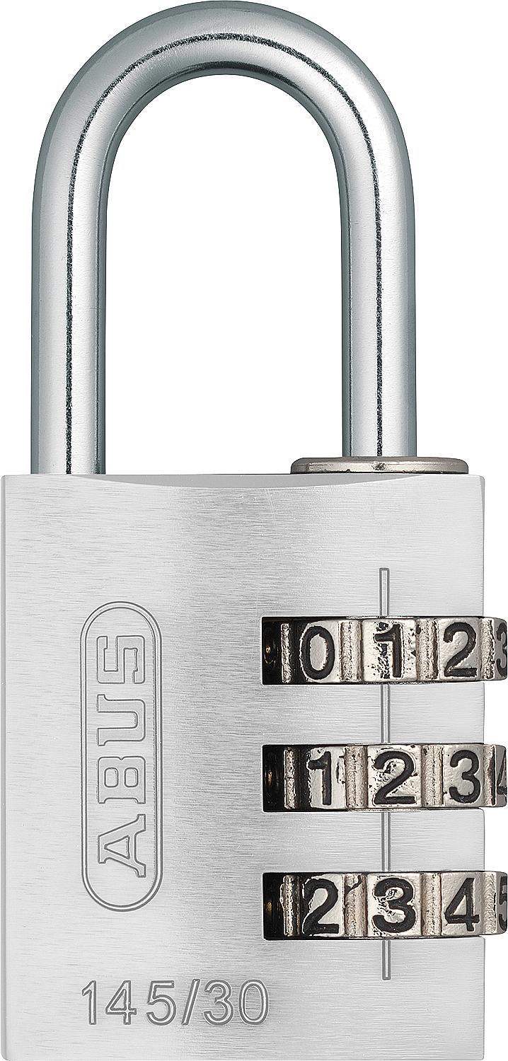 Aluminum padlock type 145/20 blue