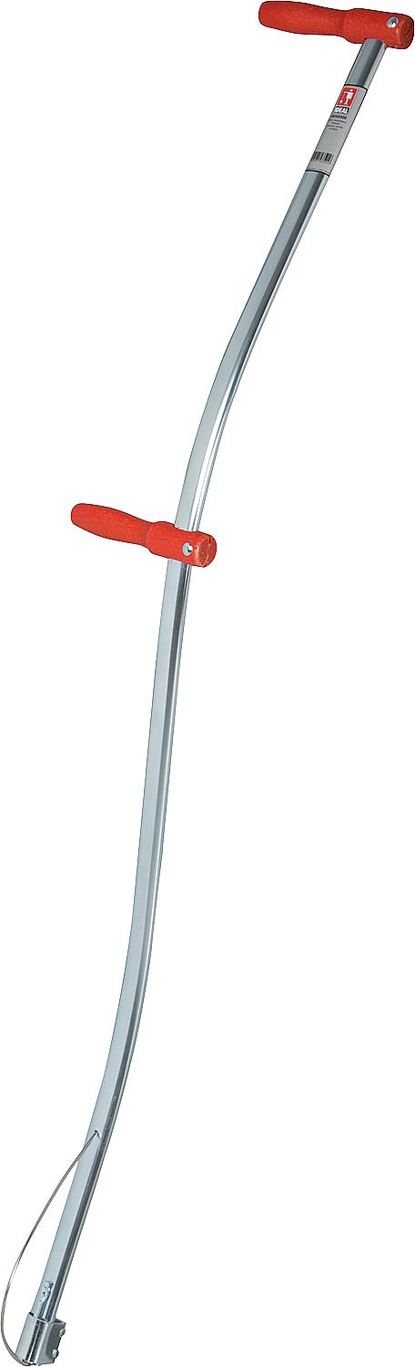 Scythe handle IDEAL 1500mm galvanized steel tube, complete with scythe ring