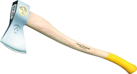 Forest axe OCHSENKOPF type OX 20 H Rhenish style with hickory handle, cutting length = 130 mm, handle = 700 mm