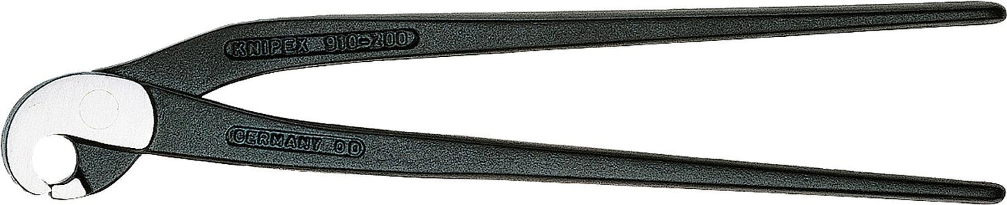 Tile hole punch pliers, polished black atramentized, length 200mm