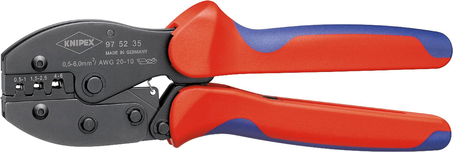 Crimpzange PreciForce verwendbar für unisolierte offene Steckverbinder Länge 220mm 0,1-2,5mm²