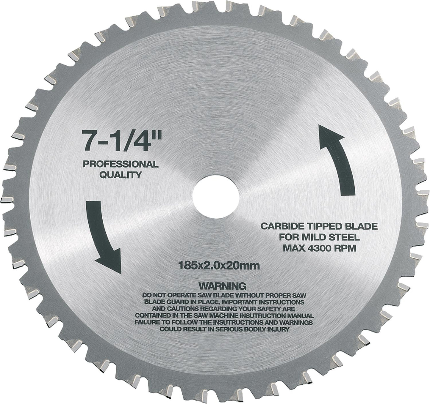 Lame de scie HM pour scie circulaire portative en métal CSM 4060 185x20mm